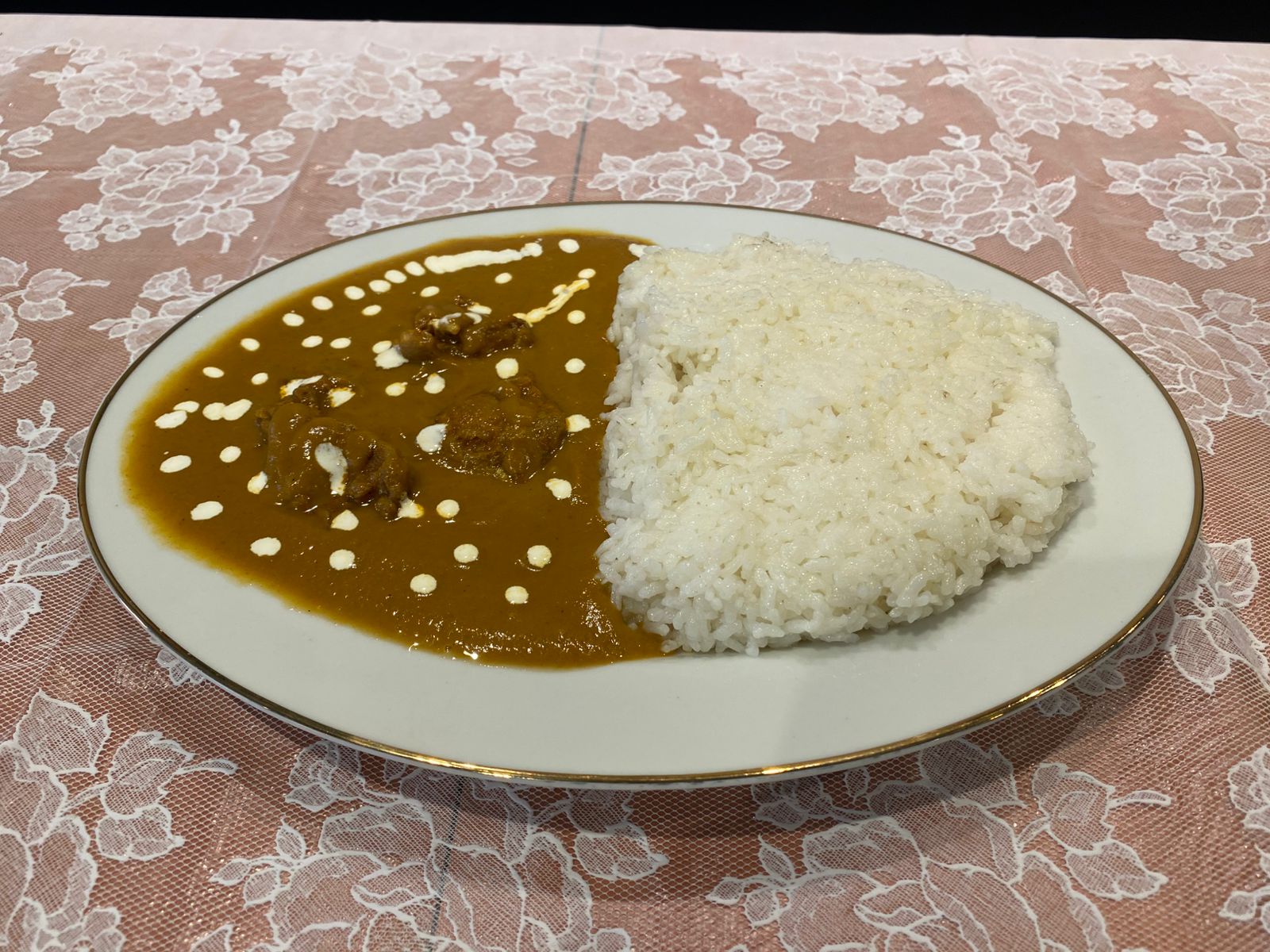 Curry rice plate